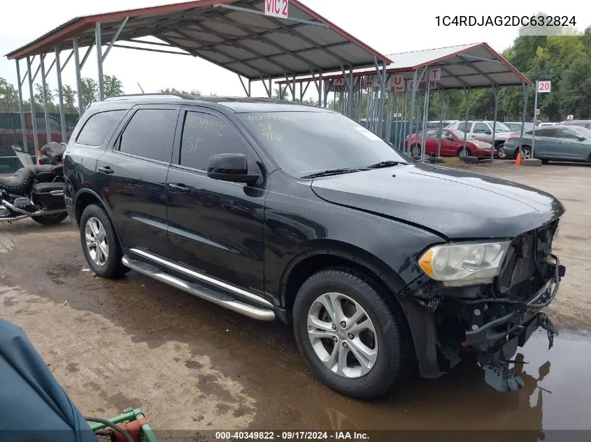 2013 Dodge Durango Sxt VIN: 1C4RDJAG2DC632824 Lot: 40349822