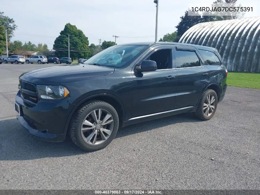 2013 Dodge Durango Sxt VIN: 1C4RDJAG7DC575391 Lot: 40379863