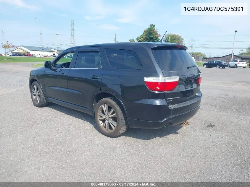 2013 Dodge Durango Sxt VIN: 1C4RDJAG7DC575391 Lot: 40379863