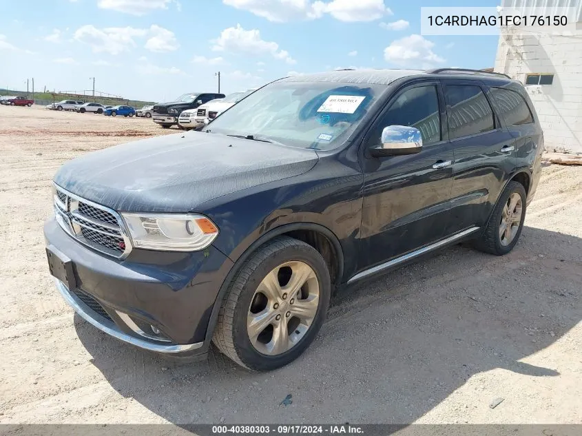 1C4RDHAG1FC176150 2015 Dodge Durango Sxt