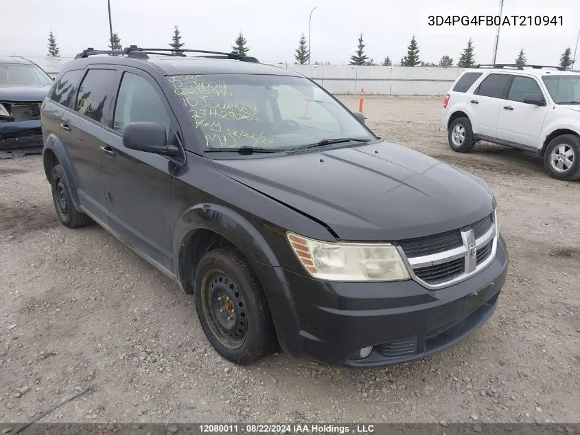 2010 Dodge Journey VIN: 3D4PG4FB0AT210941 Lot: 12080011