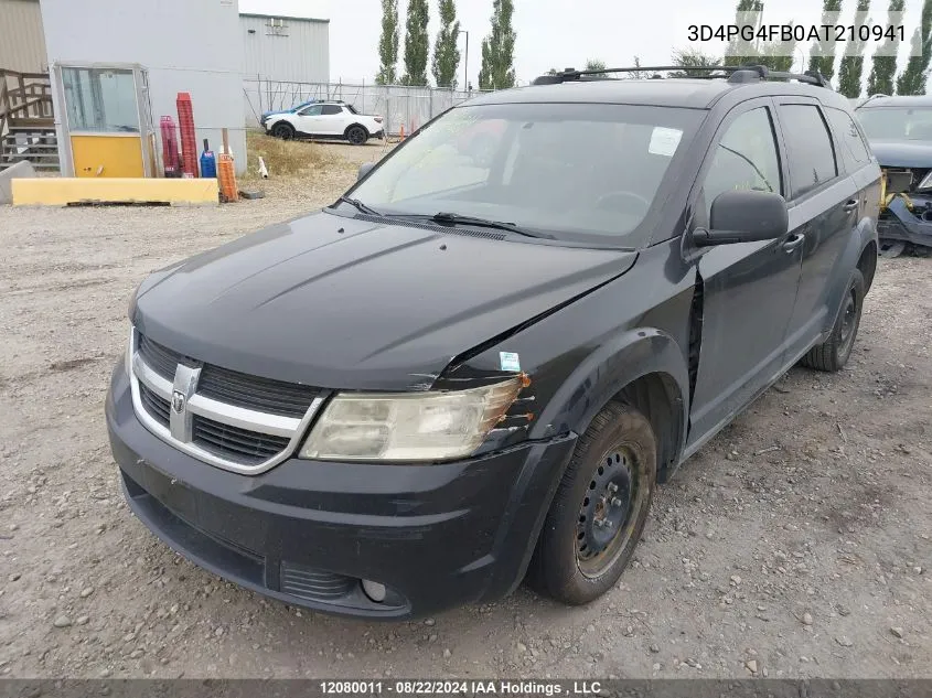 2010 Dodge Journey VIN: 3D4PG4FB0AT210941 Lot: 12080011