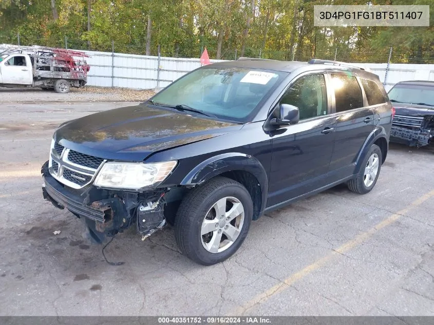 2011 Dodge Journey Mainstreet VIN: 3D4PG1FG1BT511407 Lot: 40351752