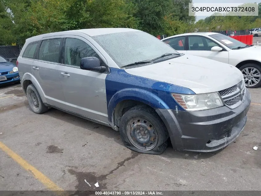 3C4PDCABXCT372408 2012 Dodge Journey Se/Avp