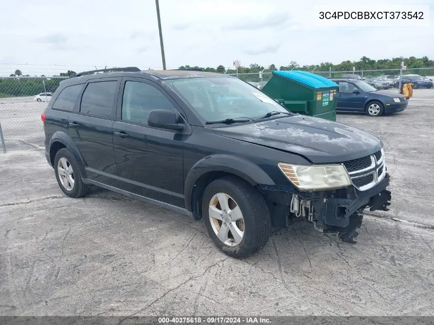 2012 Dodge Journey Sxt VIN: 3C4PDCBBXCT373542 Lot: 40375618