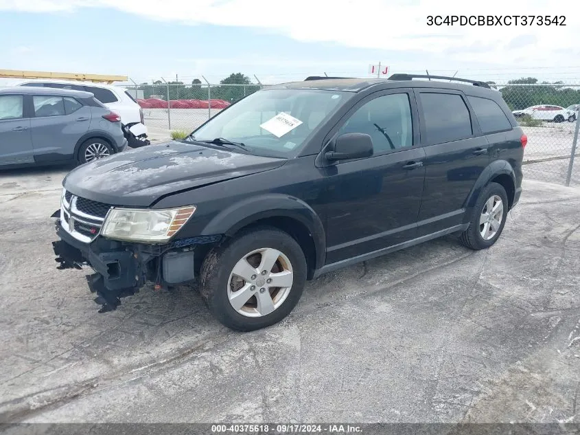 2012 Dodge Journey Sxt VIN: 3C4PDCBBXCT373542 Lot: 40375618