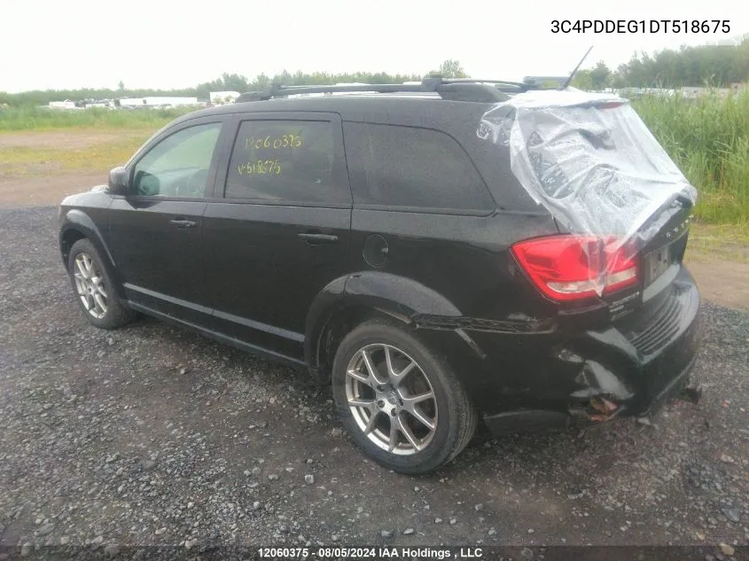 2013 Dodge Journey R/T VIN: 3C4PDDEG1DT518675 Lot: 12060375