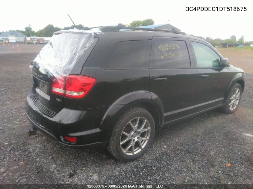 2013 Dodge Journey R/T VIN: 3C4PDDEG1DT518675 Lot: 12060375