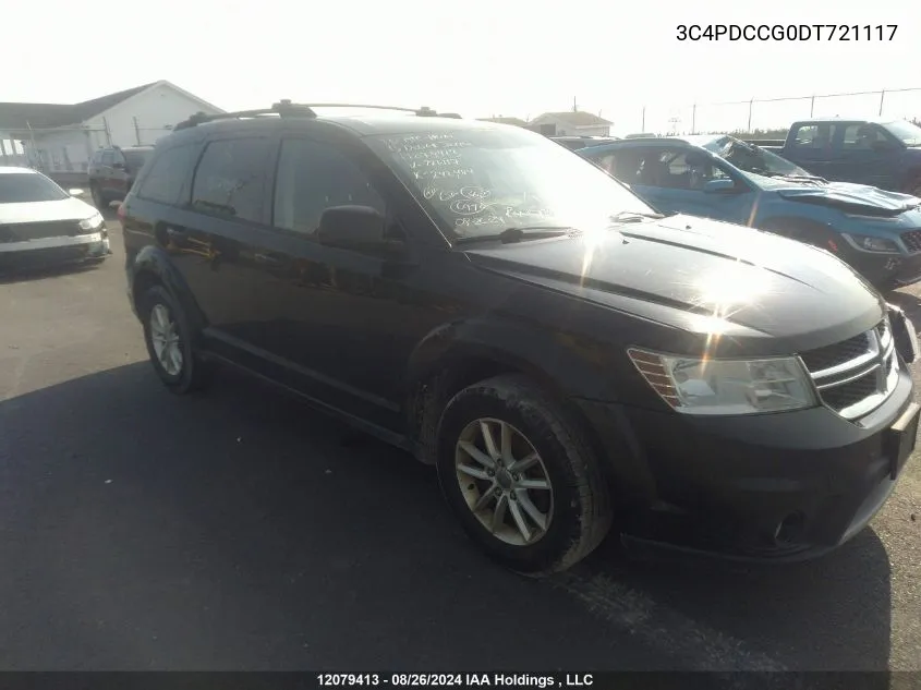 2013 Dodge Journey Sxt VIN: 3C4PDCCG0DT721117 Lot: 12079413