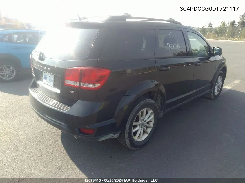 2013 Dodge Journey Sxt VIN: 3C4PDCCG0DT721117 Lot: 12079413