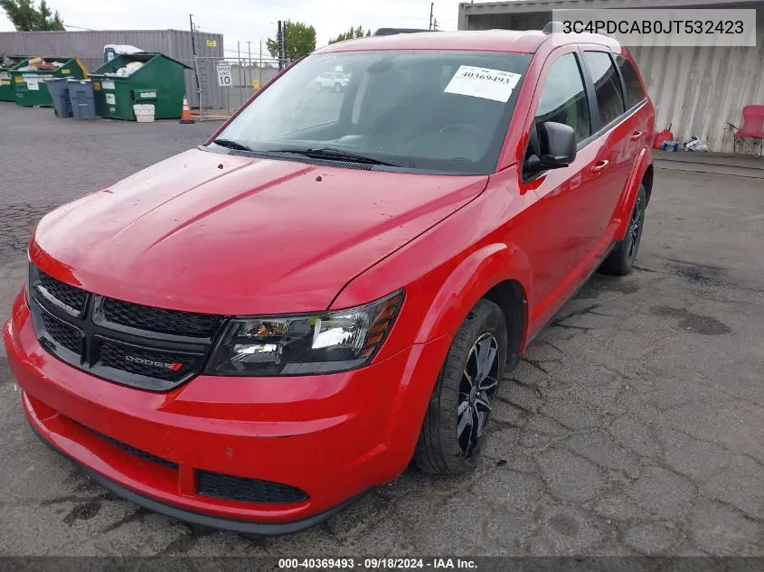 3C4PDCAB0JT532423 2018 Dodge Journey Se