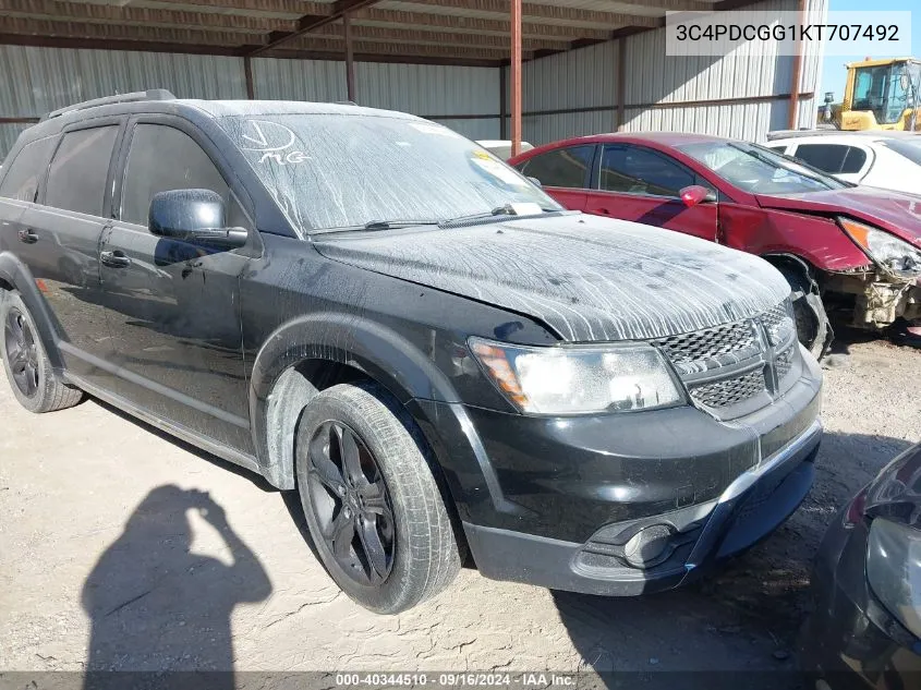 3C4PDCGG1KT707492 2019 Dodge Journey Crossroad