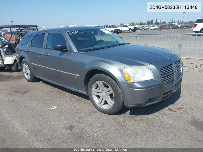 2005 Dodge Magnum Rt VIN: 2D4GV58235H113448 Lot: 40328942