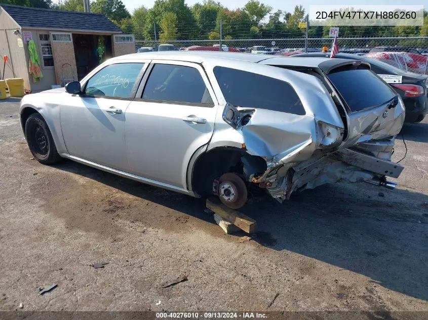 2007 Dodge Magnum VIN: 2D4FV47TX7H886260 Lot: 40276010