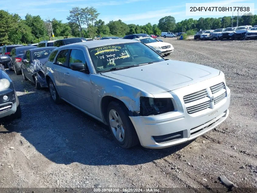 2008 Dodge Magnum VIN: 2D4FV47T08H177838 Lot: 39768308