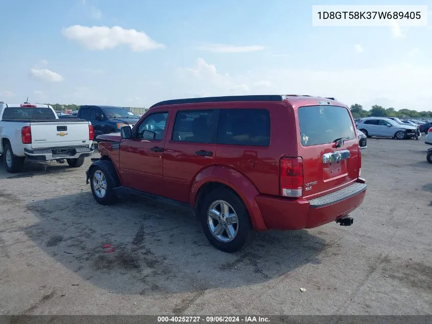 1D8GT58K37W689405 2007 Dodge Nitro Slt/Rt