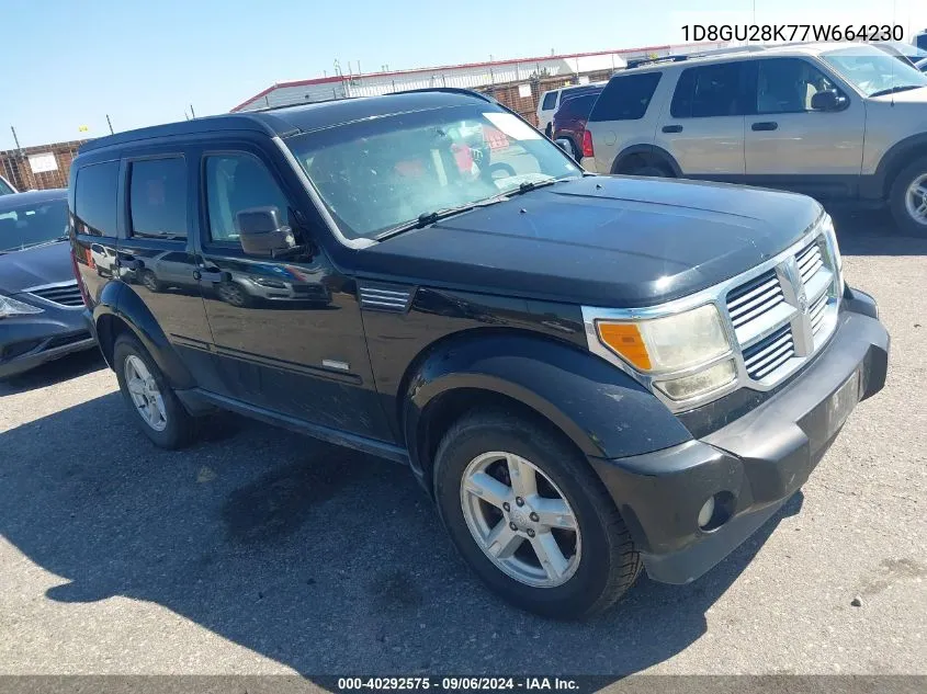 2007 Dodge Nitro Sxt VIN: 1D8GU28K77W664230 Lot: 40292575