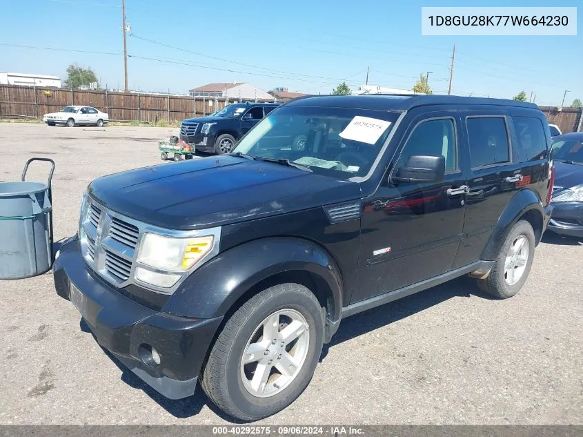 2007 Dodge Nitro Sxt VIN: 1D8GU28K77W664230 Lot: 40292575