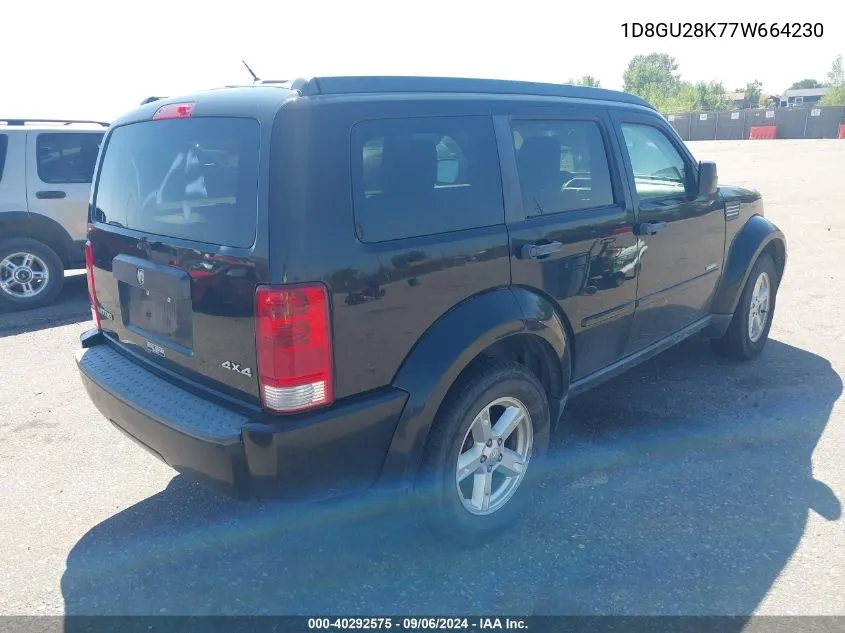 1D8GU28K77W664230 2007 Dodge Nitro Sxt