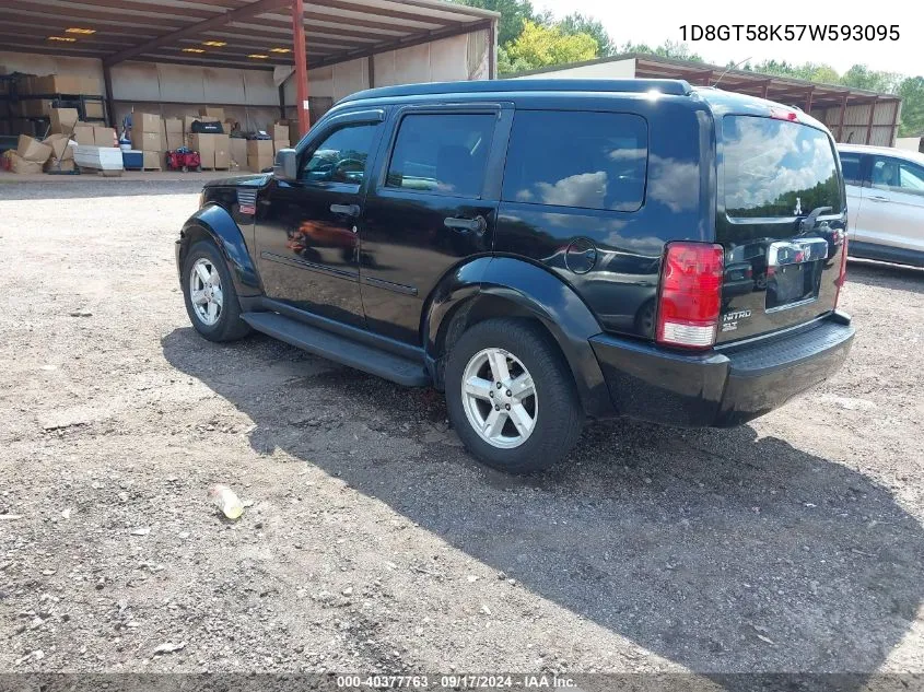 2007 Dodge Nitro Slt/Rt VIN: 1D8GT58K57W593095 Lot: 40377763