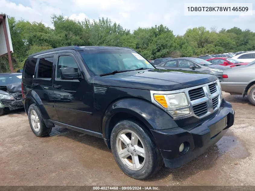 2008 Dodge Nitro Sxt VIN: 1D8GT28K78W146509 Lot: 40274468