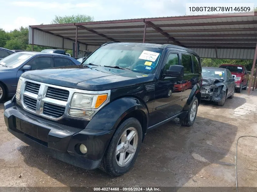 2008 Dodge Nitro Sxt VIN: 1D8GT28K78W146509 Lot: 40274468