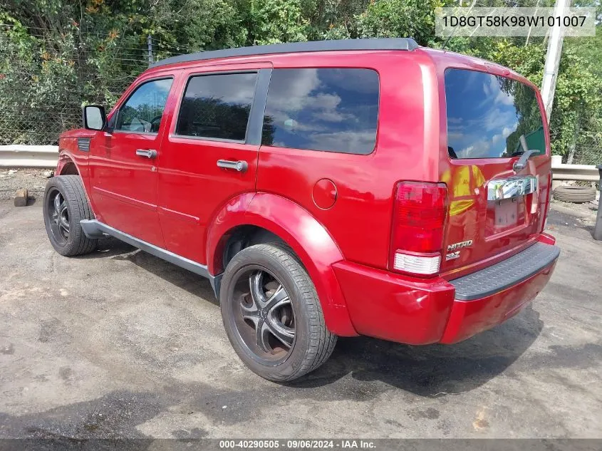 2008 Dodge Nitro Slt/Rt VIN: 1D8GT58K98W101007 Lot: 40290505