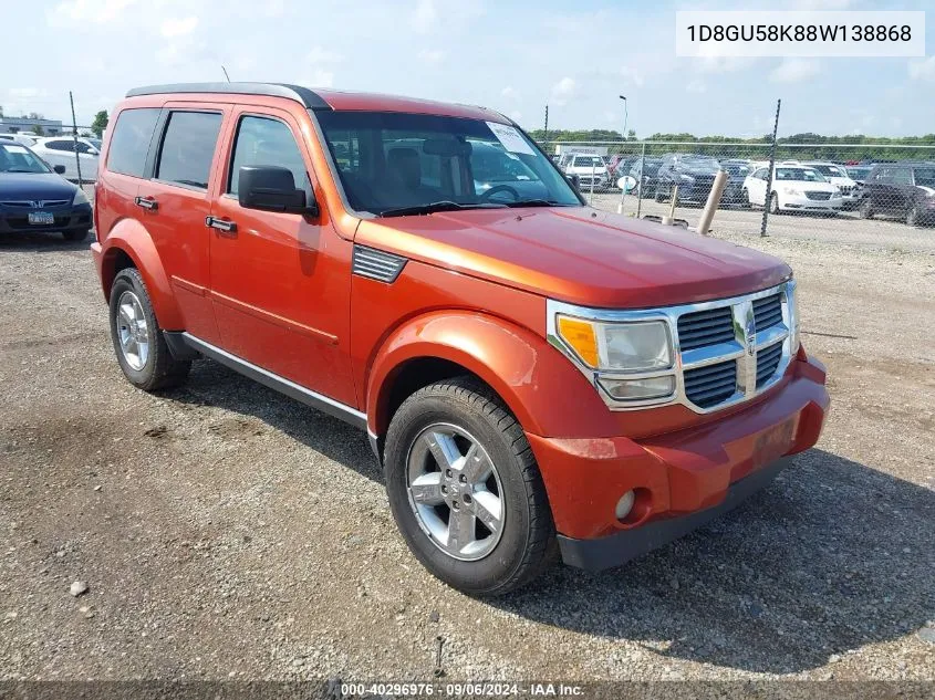 2008 Dodge Nitro Slt/Rt VIN: 1D8GU58K88W138868 Lot: 40296976