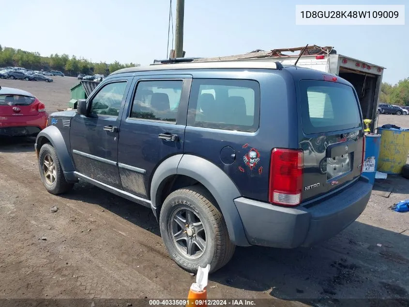 2008 Dodge Nitro Sxt VIN: 1D8GU28K48W109009 Lot: 40335091