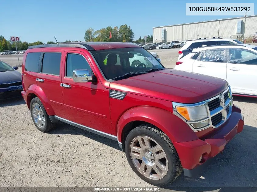 2009 Dodge Nitro Slt/Rt VIN: 1D8GU58K49W533292 Lot: 40367070