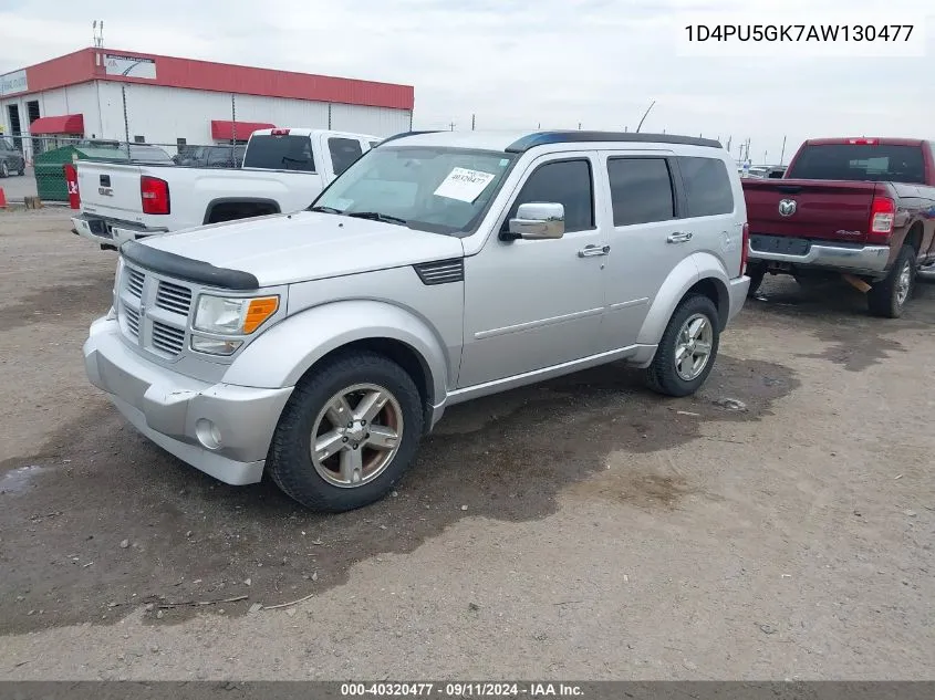 2010 Dodge Nitro Sxt VIN: 1D4PU5GK7AW130477 Lot: 40320477