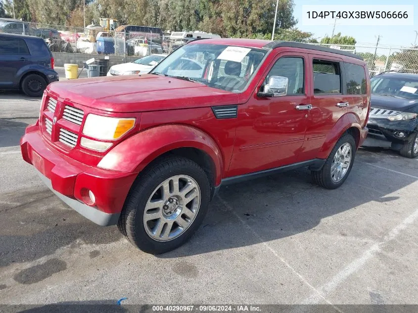 2011 Dodge Nitro Heat VIN: 1D4PT4GX3BW506666 Lot: 40290967