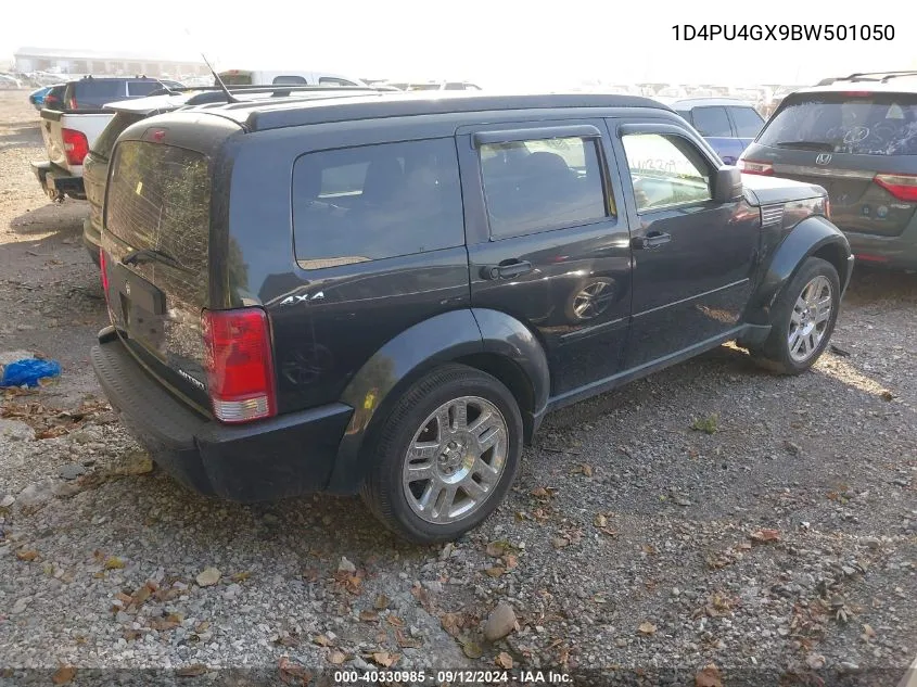 2011 Dodge Nitro Heat VIN: 1D4PU4GX9BW501050 Lot: 40330985