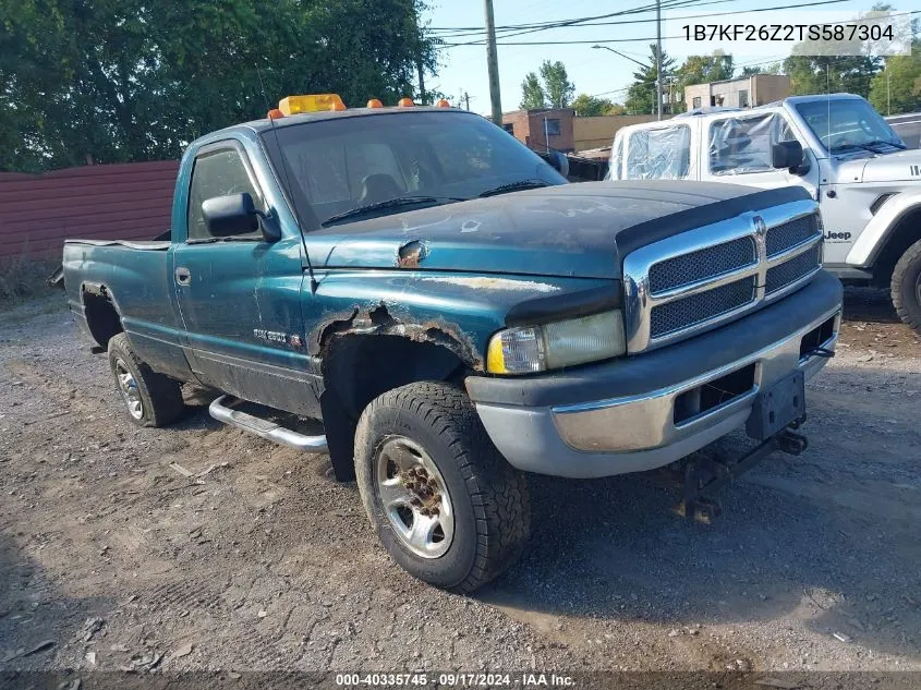 1996 Dodge Ram 2500 VIN: 1B7KF26Z2TS587304 Lot: 40335745