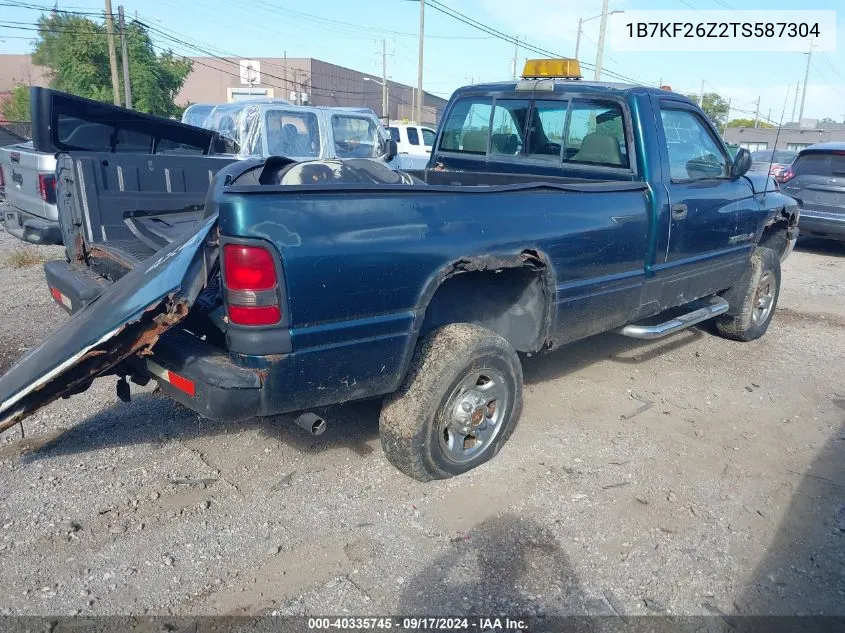 1996 Dodge Ram 2500 VIN: 1B7KF26Z2TS587304 Lot: 40335745