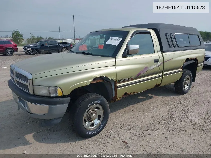 1996 Dodge Ram 1500 VIN: 1B7HF16Z1TJ115623 Lot: 40349007