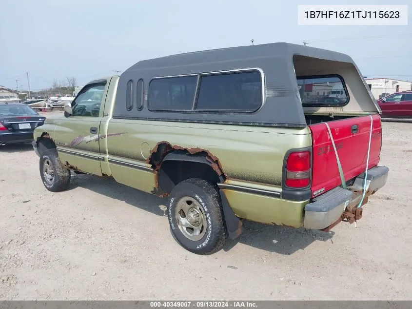 1996 Dodge Ram 1500 VIN: 1B7HF16Z1TJ115623 Lot: 40349007