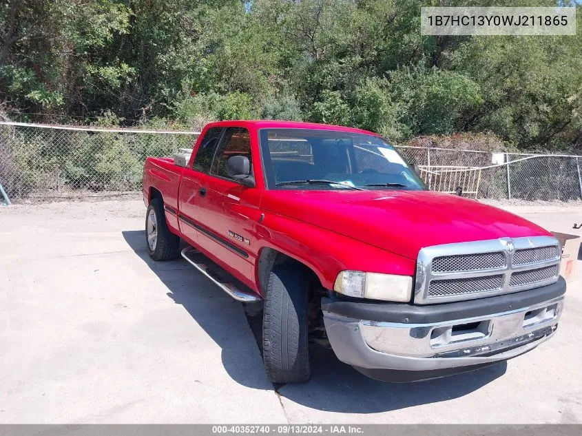 1998 Dodge Ram 1500 St VIN: 1B7HC13Y0WJ211865 Lot: 40352740