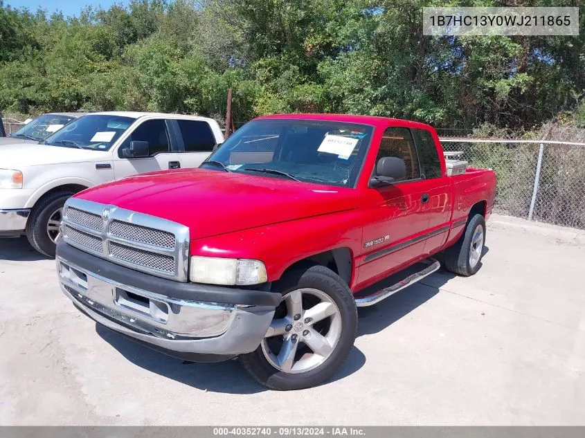 1B7HC13Y0WJ211865 1998 Dodge Ram 1500 St