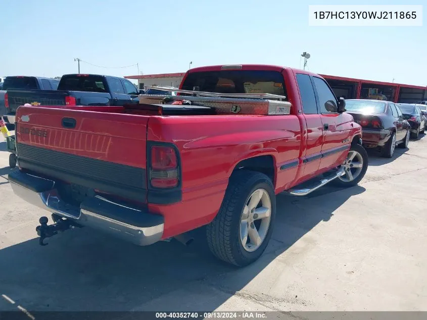 1B7HC13Y0WJ211865 1998 Dodge Ram 1500 St