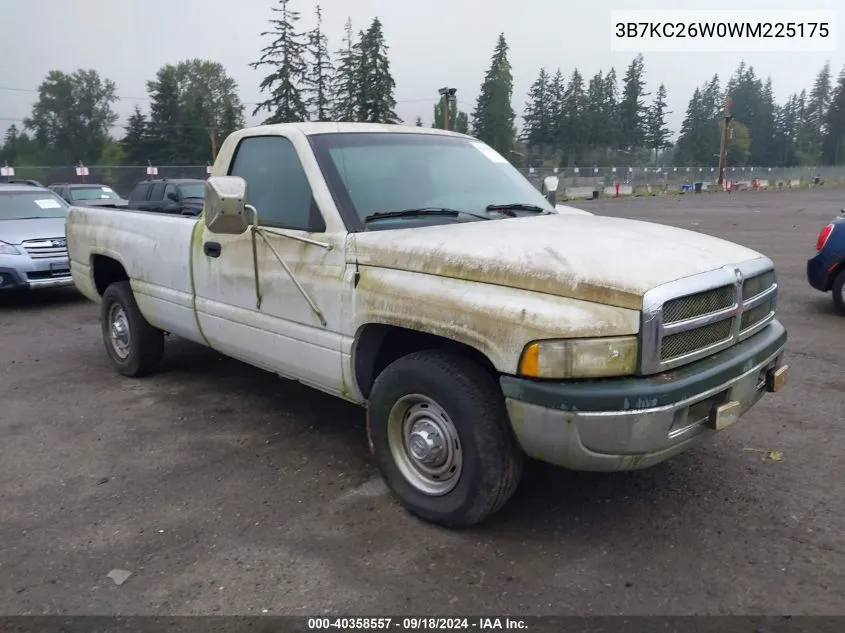 1998 Dodge Ram 2500 VIN: 3B7KC26W0WM225175 Lot: 40358557