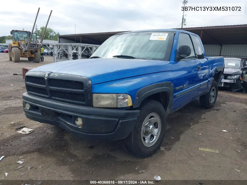 1999 Dodge Ram 1500 St VIN: 3B7HC13Y3XM531072 Lot: 40368515