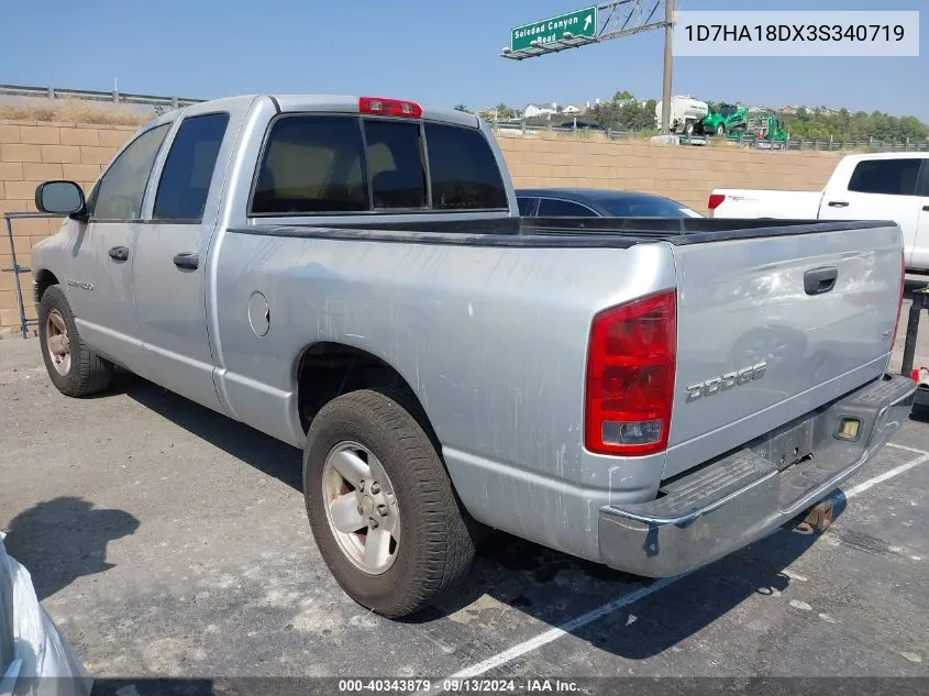 2003 Dodge Ram 1500 Slt/Laramie/St VIN: 1D7HA18DX3S340719 Lot: 40343879