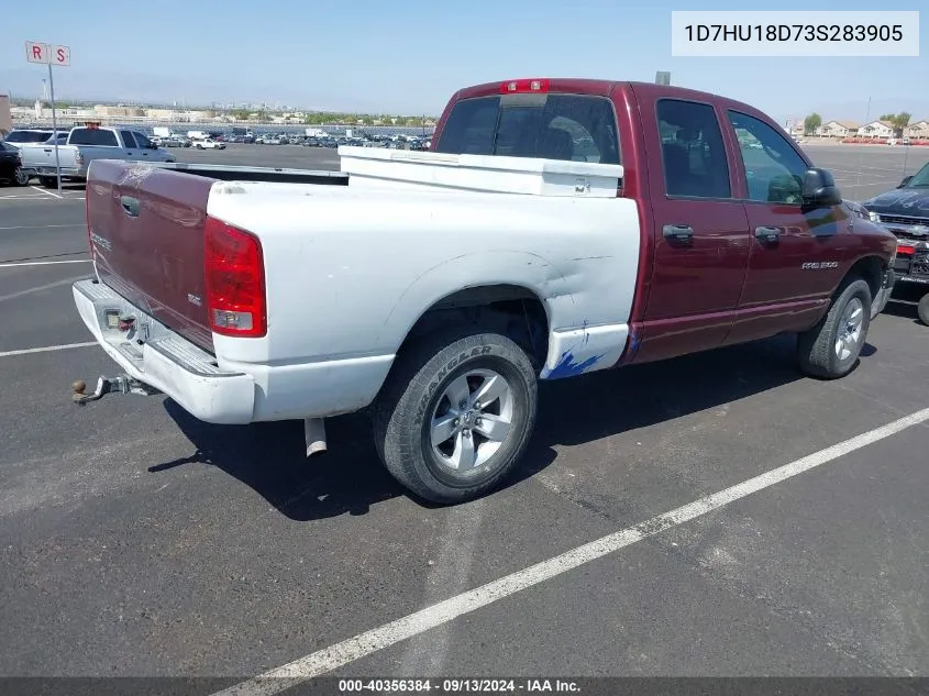 1D7HU18D73S283905 2003 Dodge Ram 1500 Slt/Laramie/St