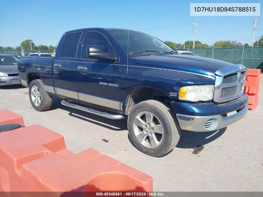 2004 Dodge Ram 1500 Slt/Laramie VIN: 1D7HU18D84S788515 Lot: 40345661