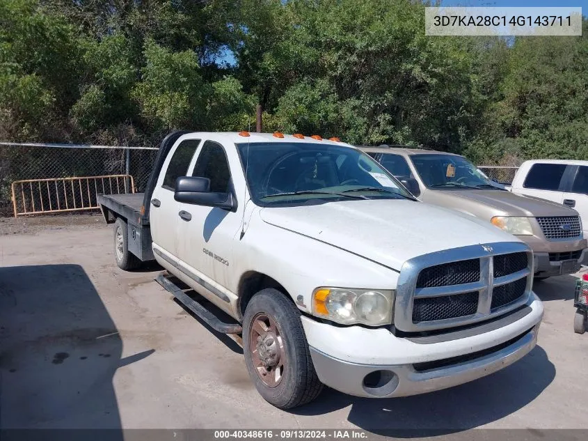 3D7KA28C14G143711 2004 Dodge Ram 2500 Slt/Laramie