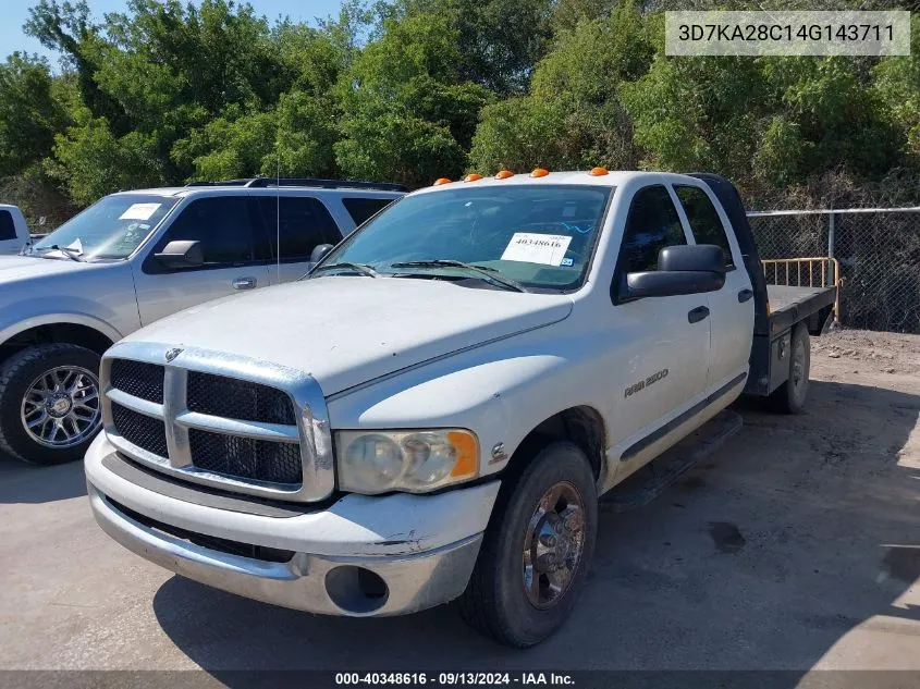 2004 Dodge Ram 2500 Slt/Laramie VIN: 3D7KA28C14G143711 Lot: 40348616