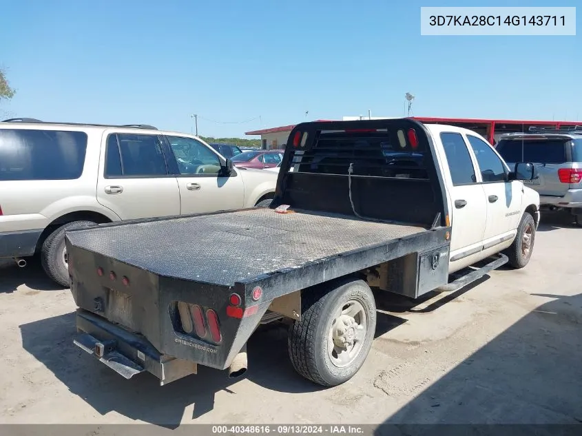 2004 Dodge Ram 2500 Slt/Laramie VIN: 3D7KA28C14G143711 Lot: 40348616