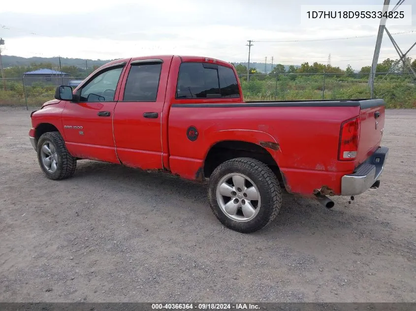 2005 Dodge Ram 1500 St/Slt VIN: 1D7HU18D95S334825 Lot: 40366364