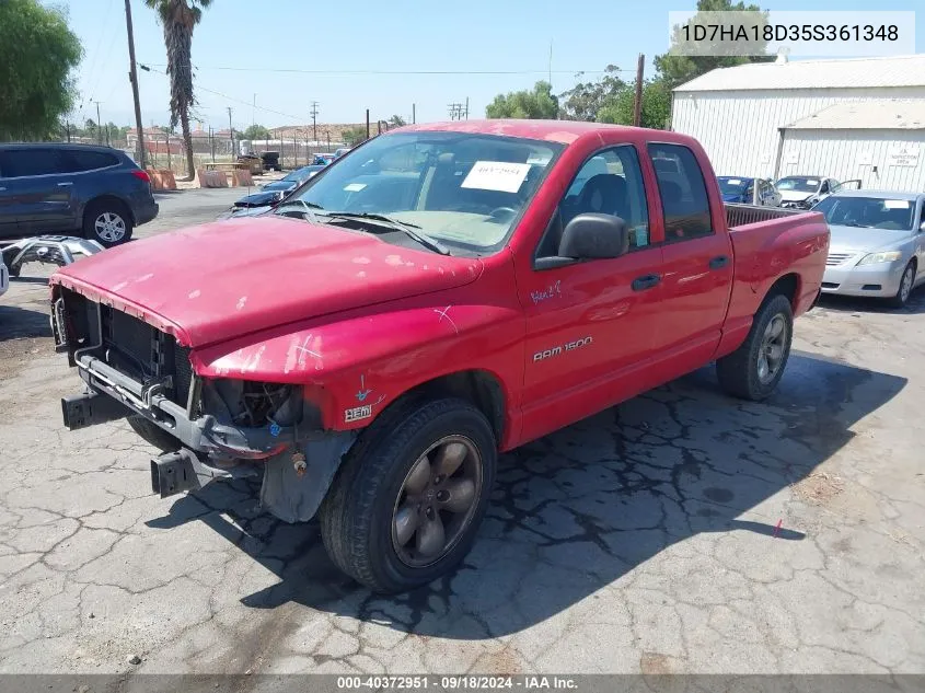 2005 Dodge Ram 1500 Slt/Laramie VIN: 1D7HA18D35S361348 Lot: 40372951